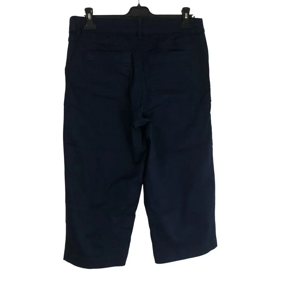 Khakis & Company Capri Pants Womens Navy Blue Size 8 Stretch - Picture 7 of 12
